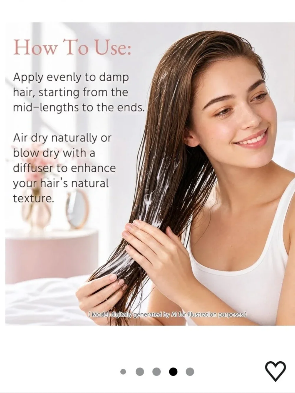 Air Dry Cream for Straight & Fine Hair, Leave In Styling Cream